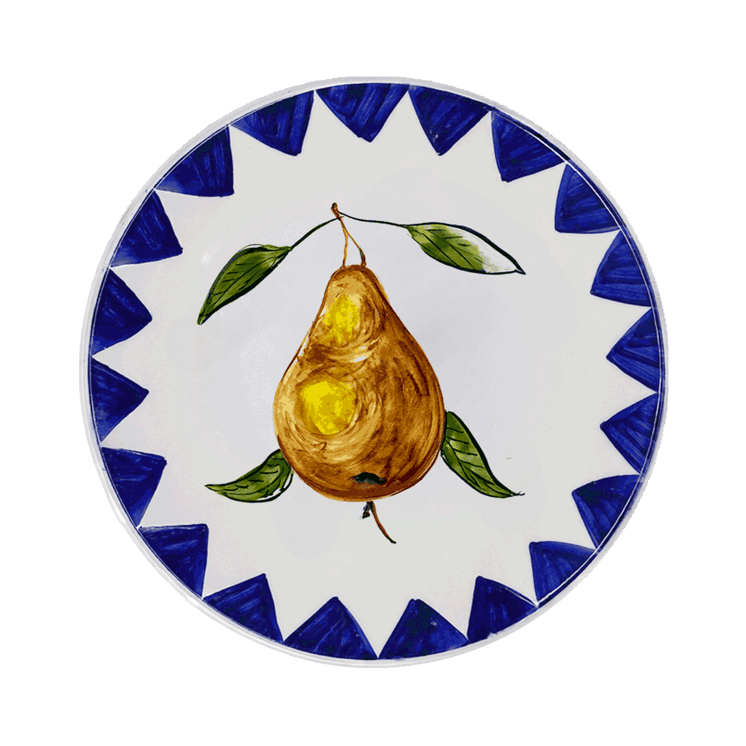 Pear Zigare Fruit Dinner Plate