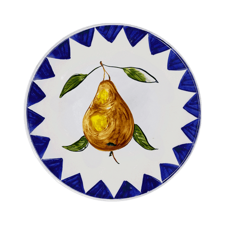 Pear Zigare Fruit Dinner Plate