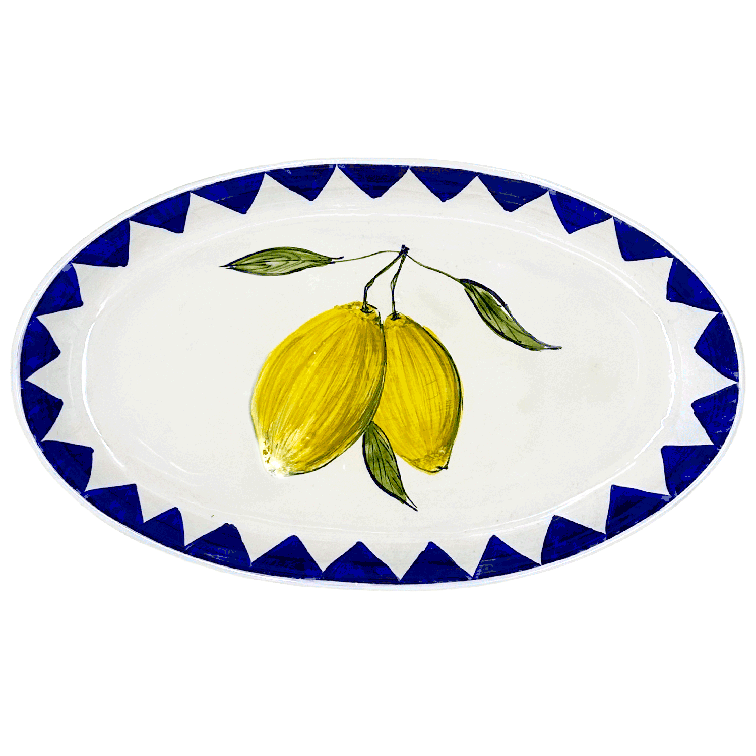 Large Lemon Zigare Fruit Oval Platter