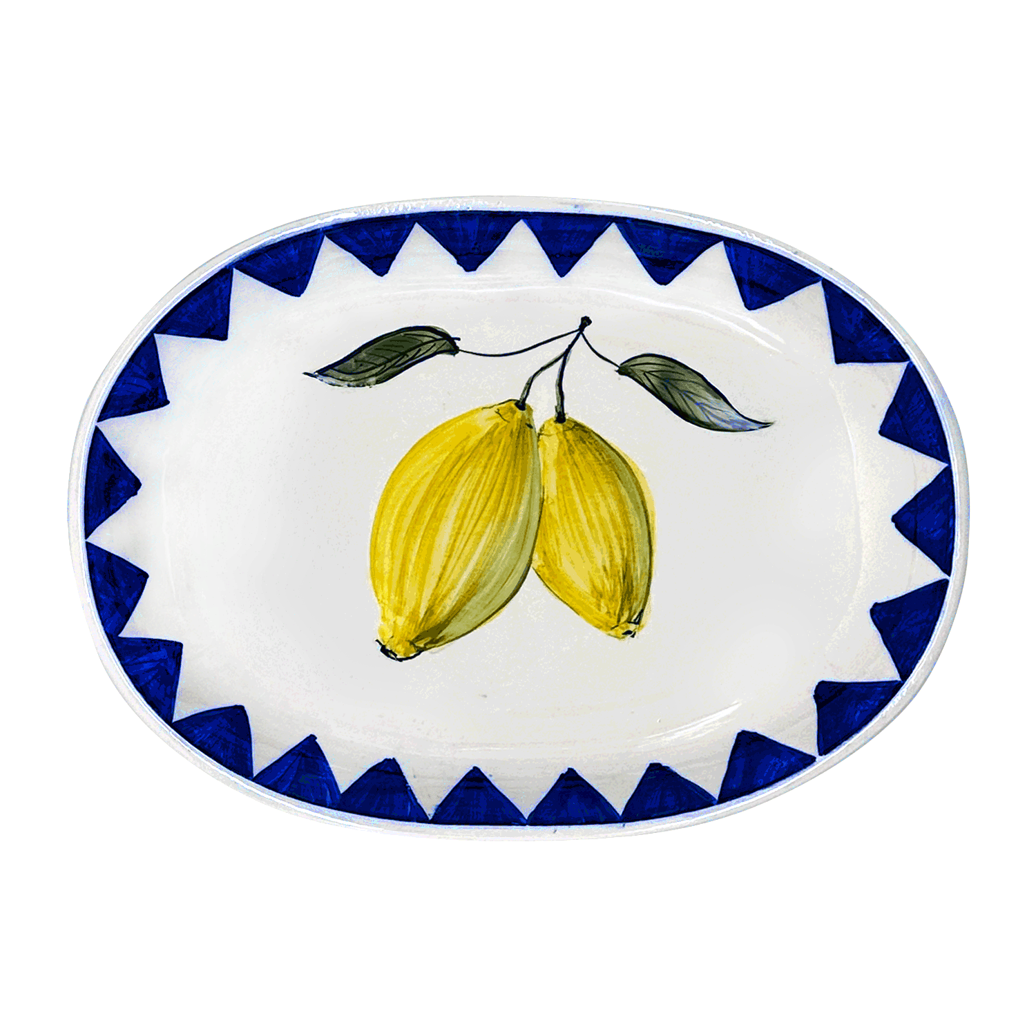 Small Lemon Zigare Fruit Oval Platter