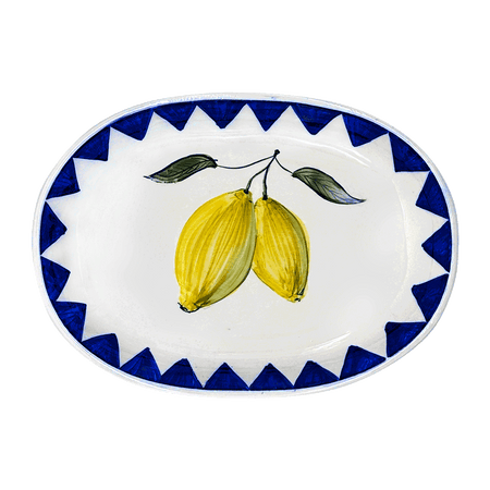 Small Lemon Zigare Fruit Oval Platter
