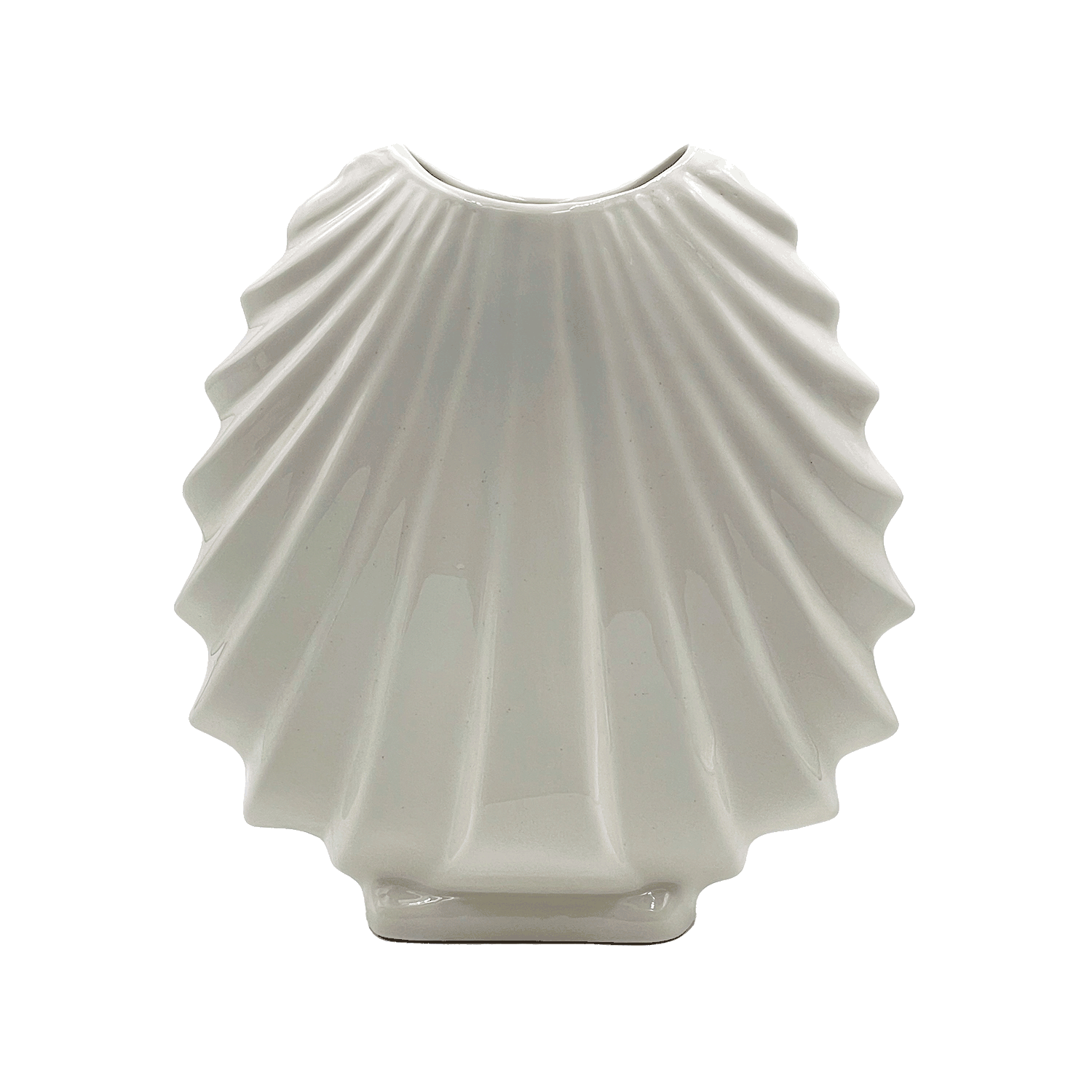 Cream Shell Vase