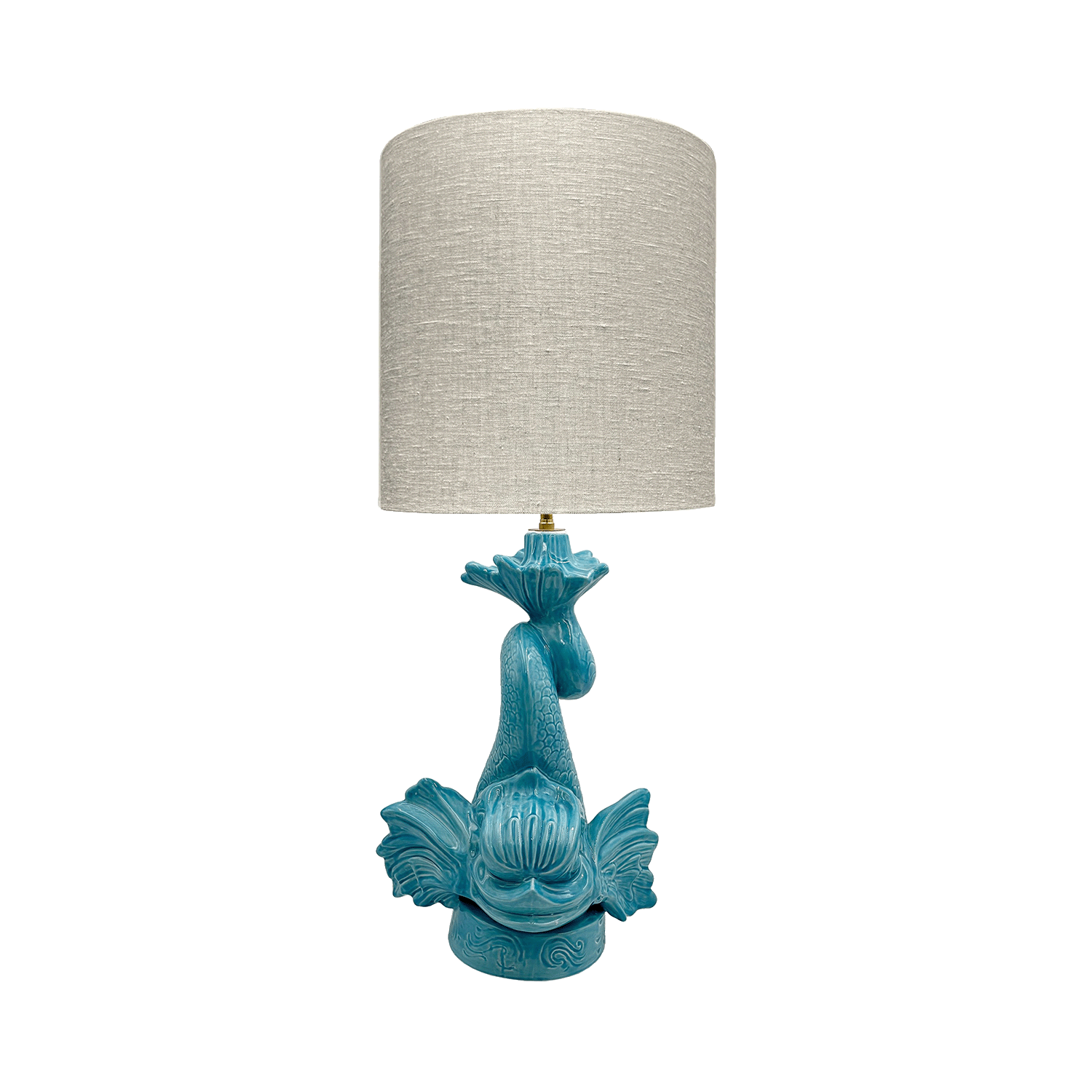 Turquoise Dolphin Lamp