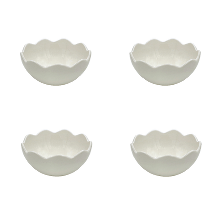 Small Scalloped Bowls (Set of 4)