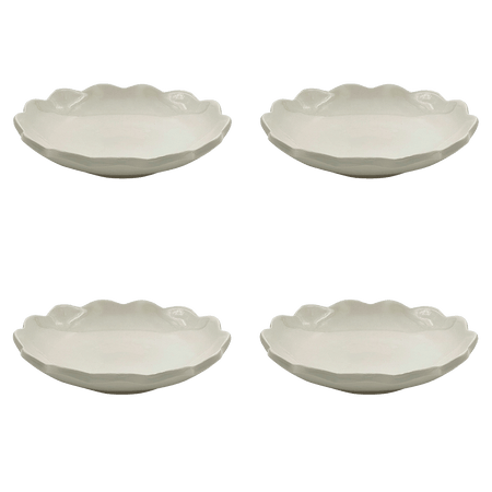 Scalloped Pasta Bowls (Set of 4)