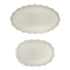 Scalloped Serving Platters (Set of 2)