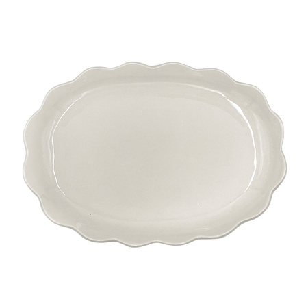 Small Scalloped Oval Platter