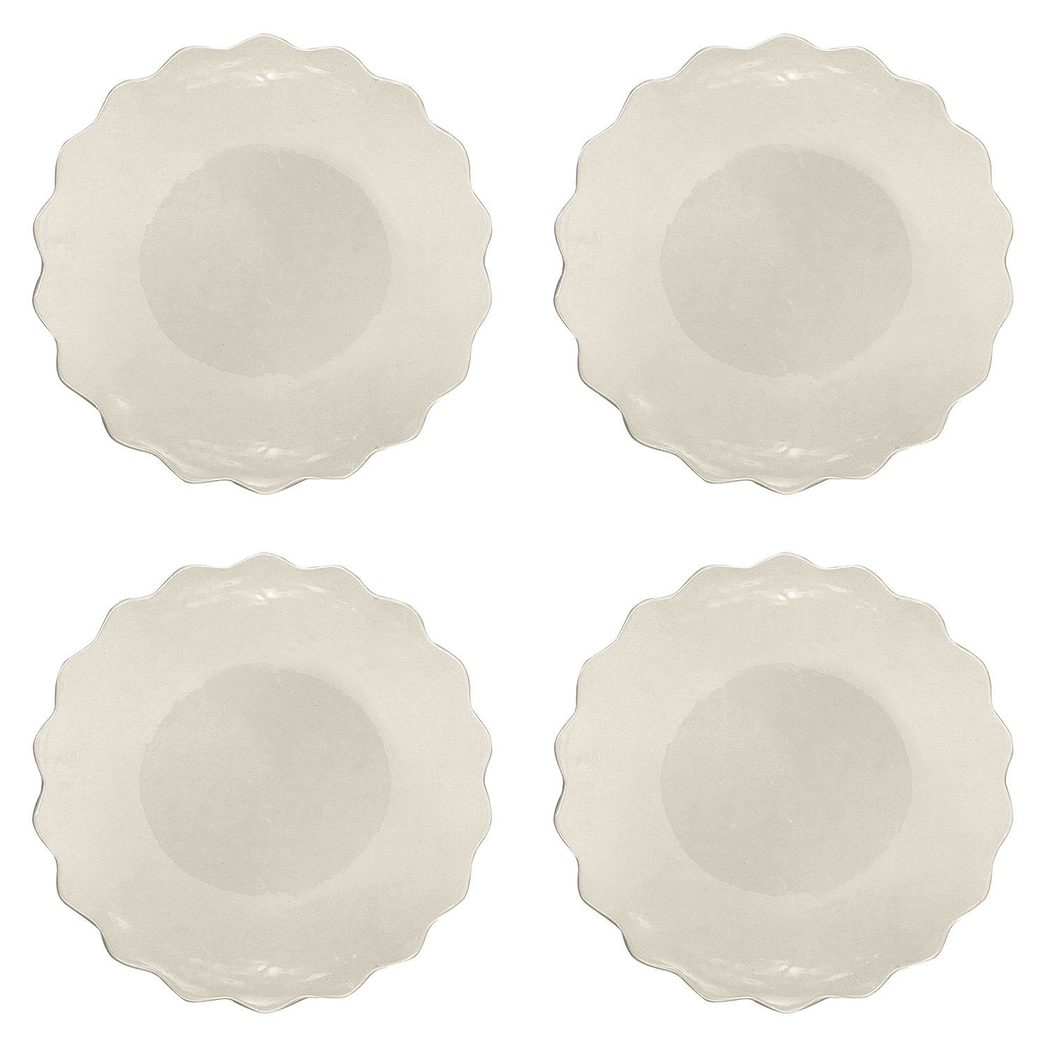 Scalloped Dinner Plates (Set of 4)