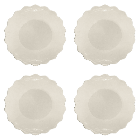 Scalloped Dinner Plates (Set of 4)