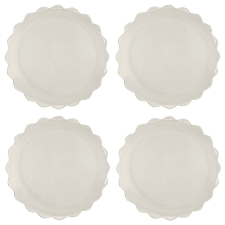 Scalloped Charger Plates (Set of 4)
