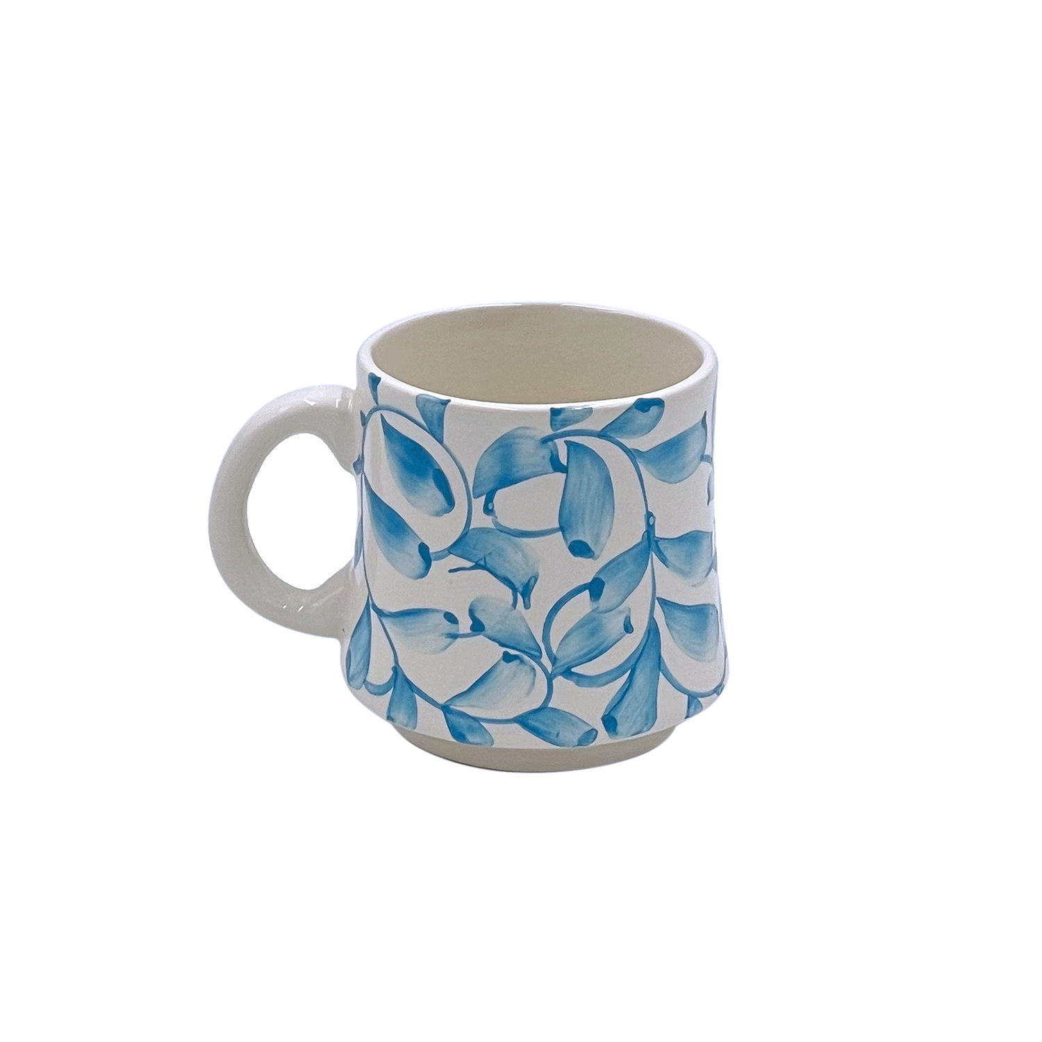 Small Light Blue Scroll Mug