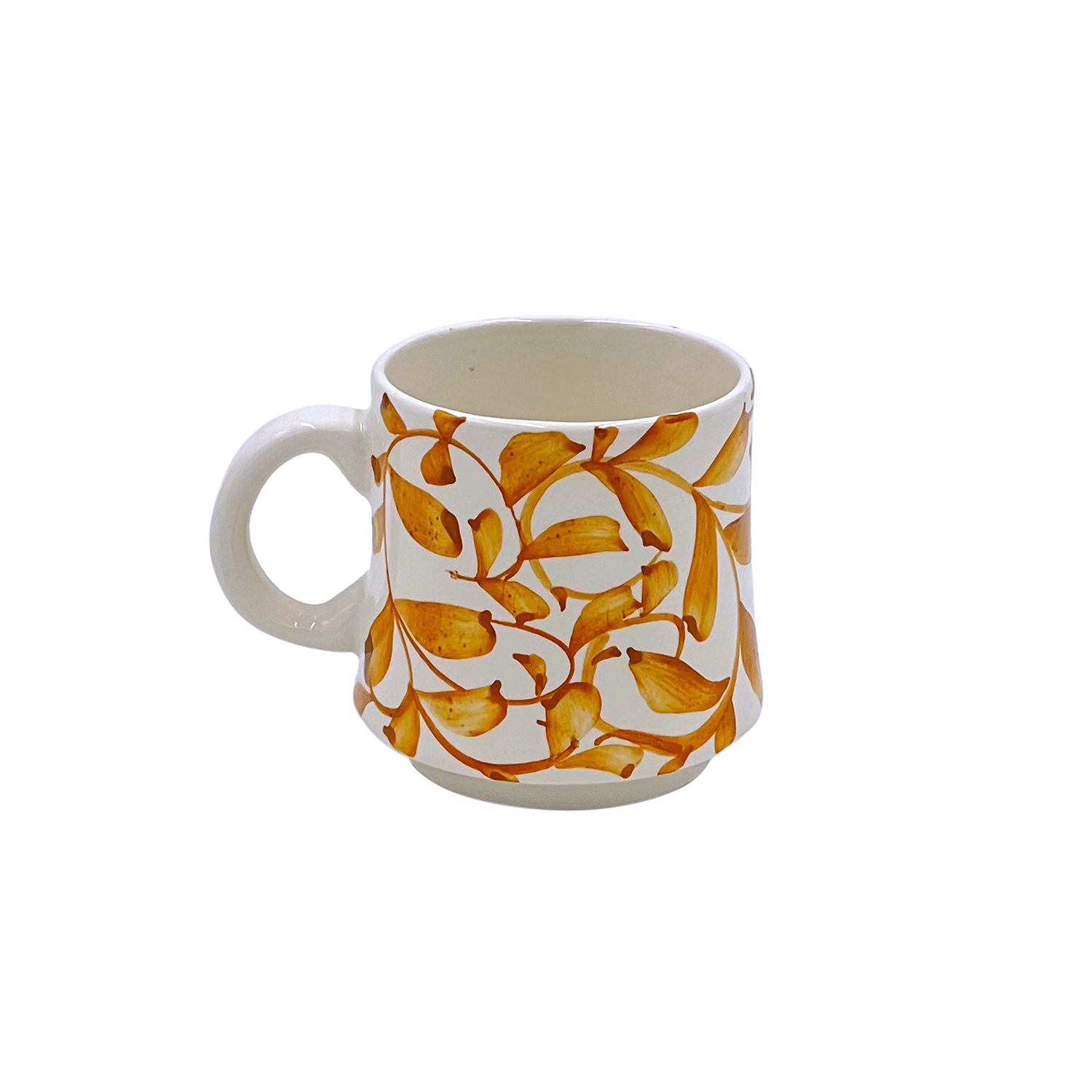 Small Yellow Scroll Mug