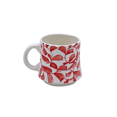 Small Red Scroll Mug