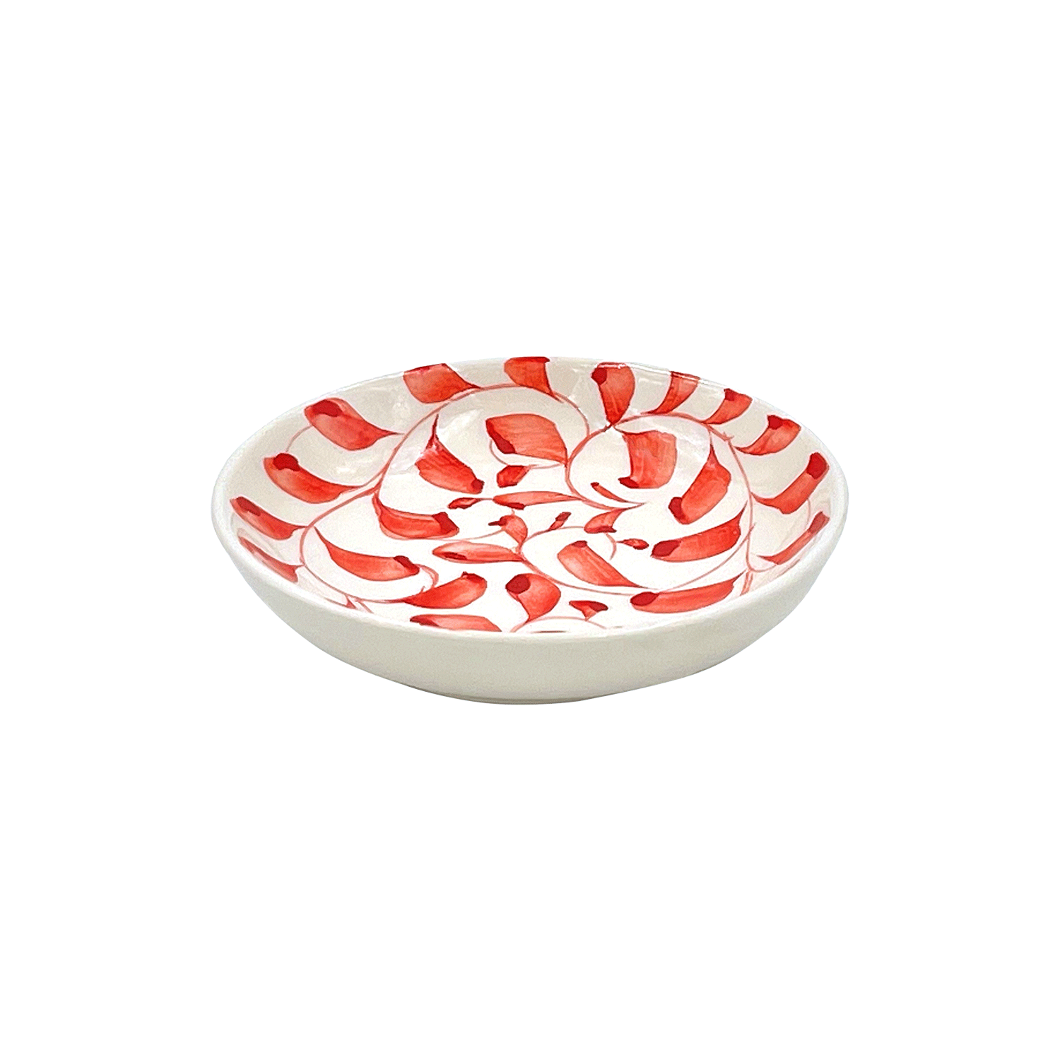 Red Scroll Dipping Bowl