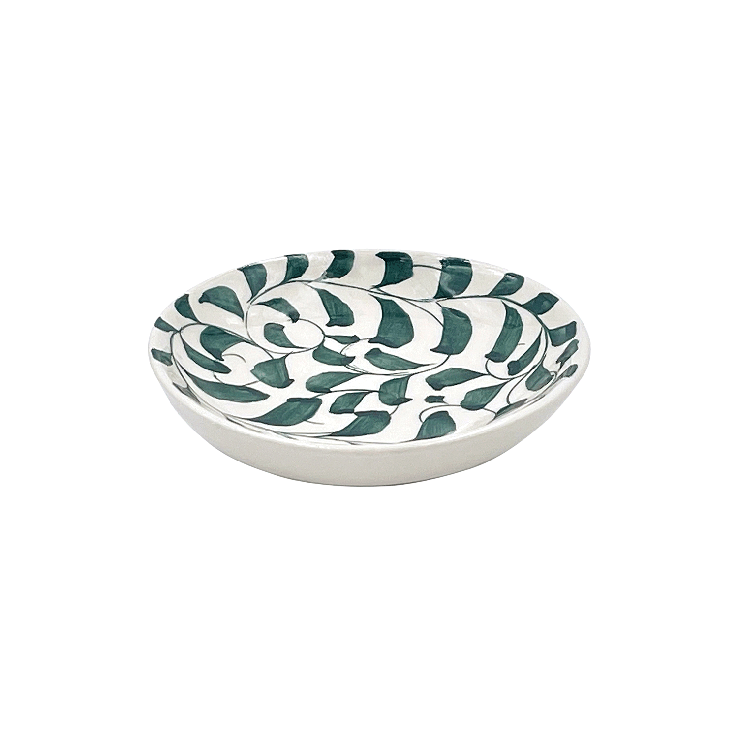 Green Scroll Dipping Bowl