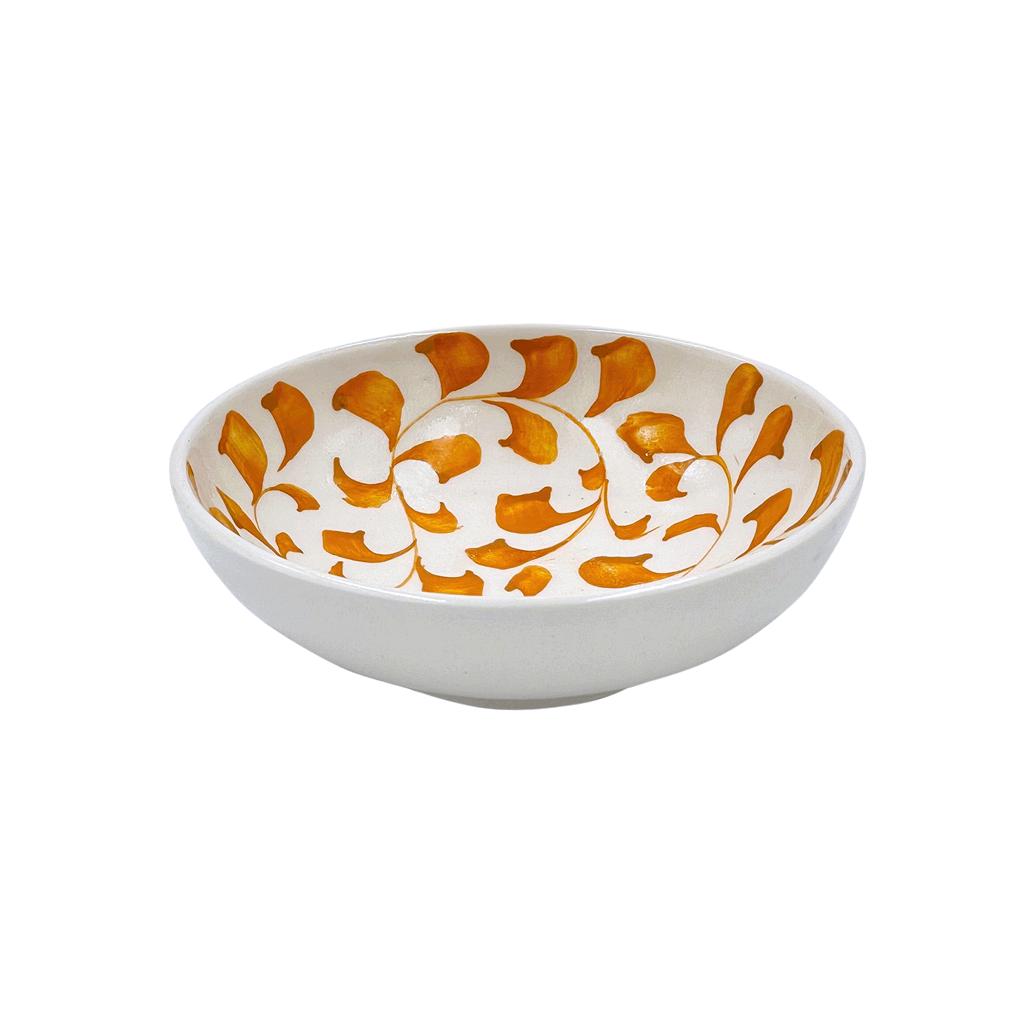 Yellow Scroll Peanut Bowl