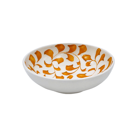 Yellow Scroll Peanut Bowl