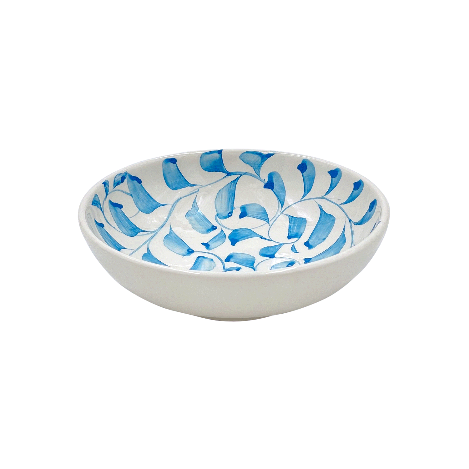 Light Blue Scroll Peanut Bowl