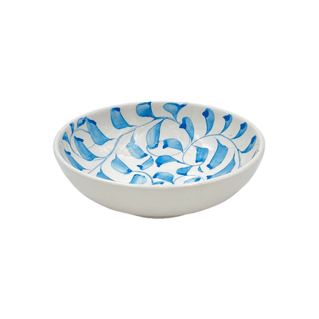 Light Blue Scroll Peanut Bowl