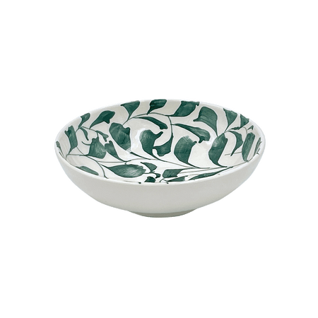 Green Scroll Peanut Bowl