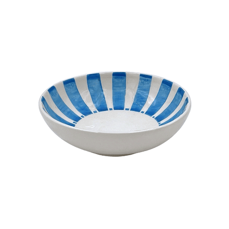 Light Blue Stripes Peanut Bowl