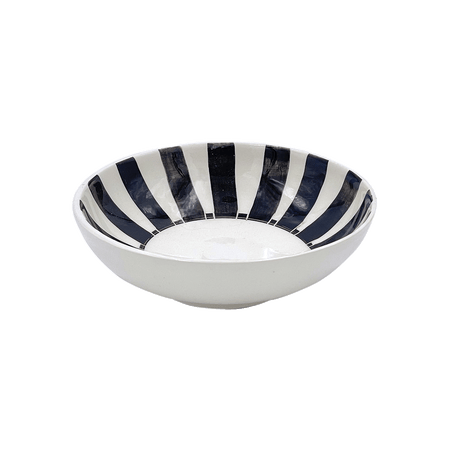 Black Stripes Peanut Bowl