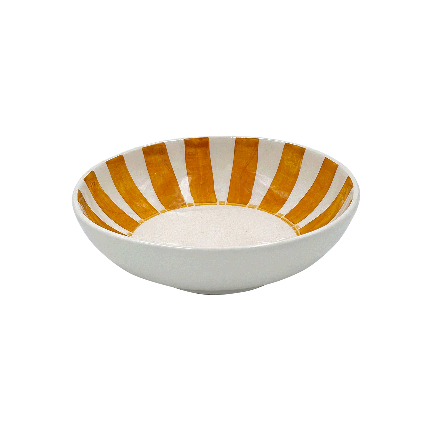 Yellow Stripes Peanut Bowl