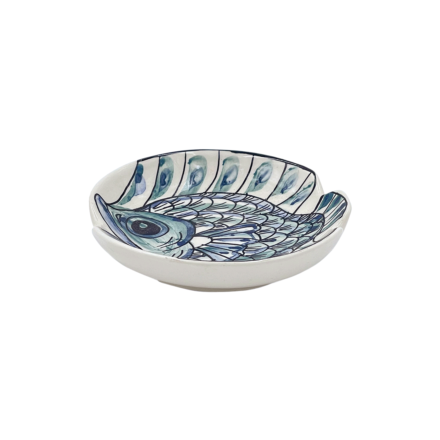 Blue Romina Fish Dipping Bowl