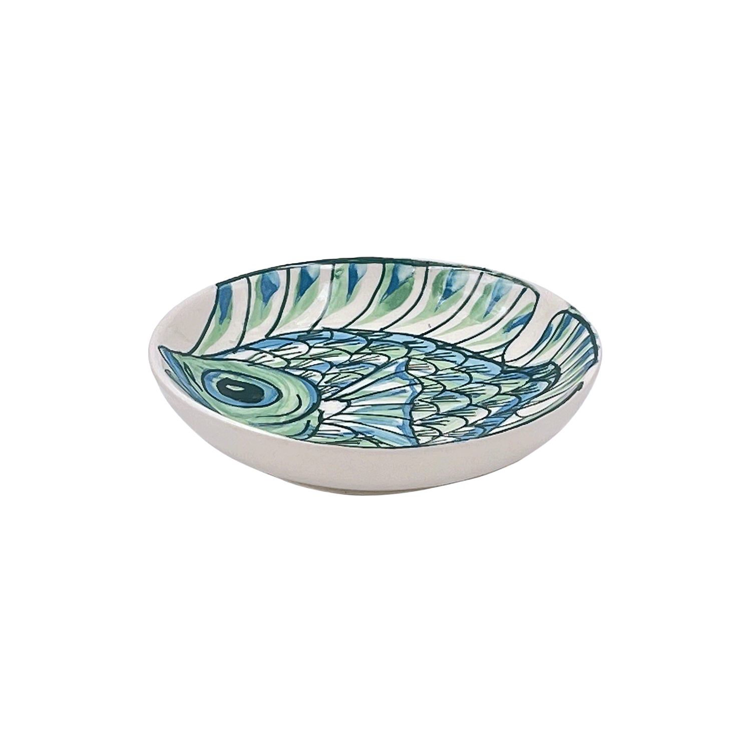 Green Romina Fish Dipping Bowl