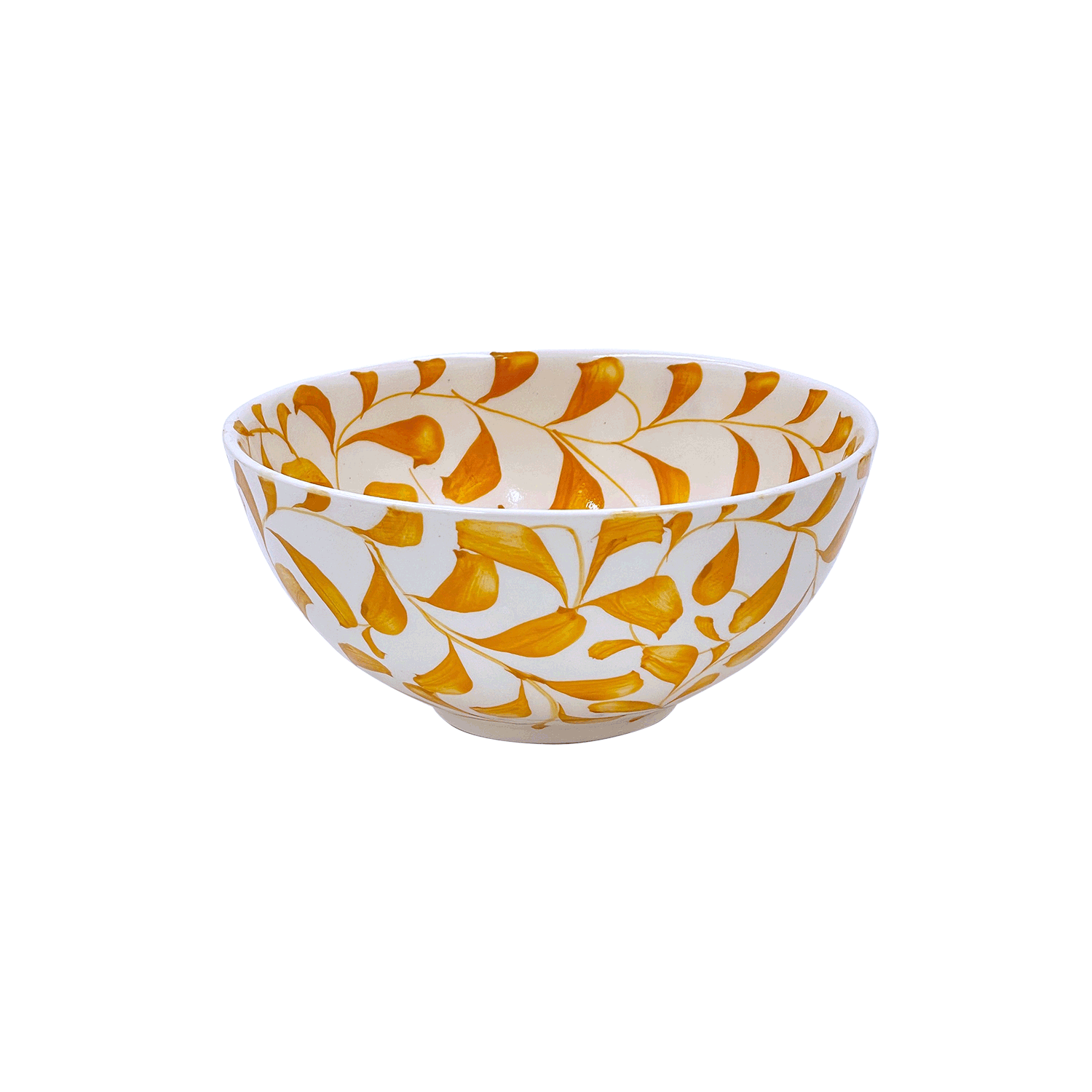 Small Yellow Scroll Bowl