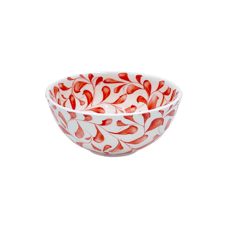 Small Red Scroll Bowl