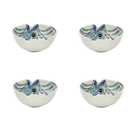 Small Blue Romina Fish Bowls (Set of 4)