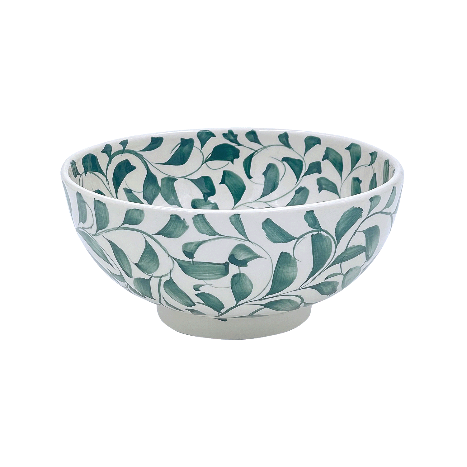 Medium Green Scroll Bowl