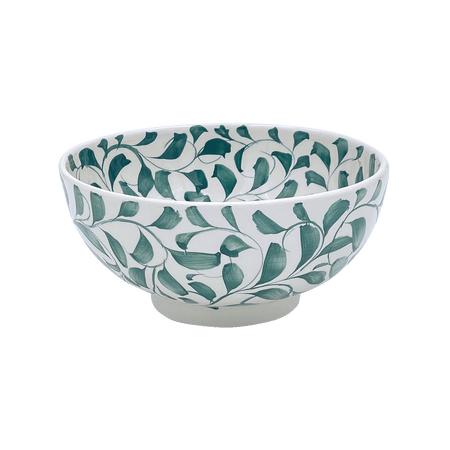 Medium Green Scroll Bowl