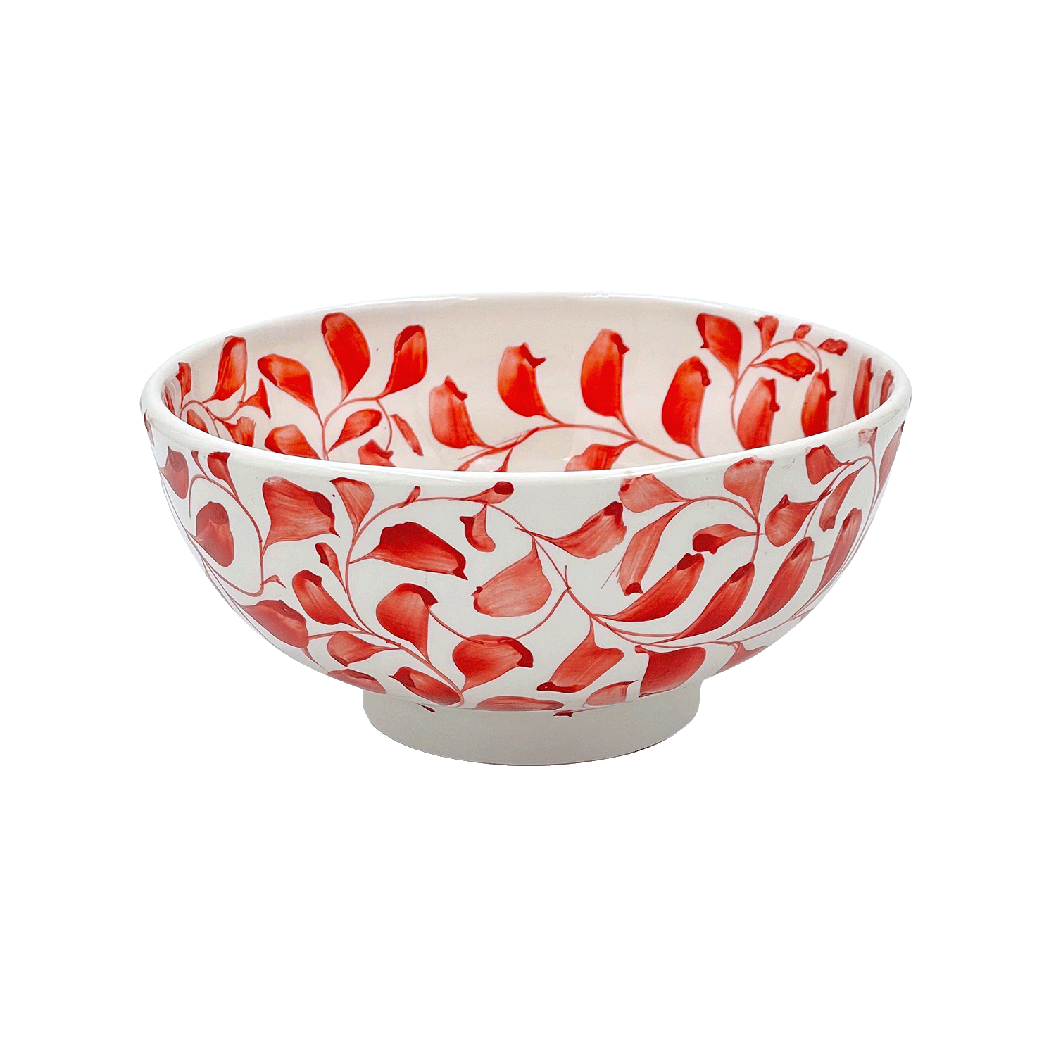 Medium Red Scroll Bowl