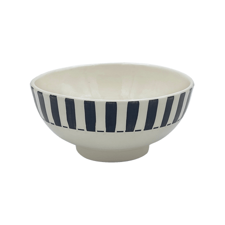 Medium Black Stripes Bowl