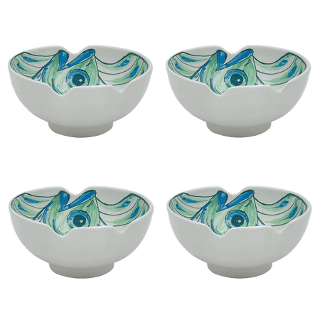 Medium Green Romina Fish Bowls (Set of 4)