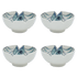 Medium Blue Romina Fish Bowls (Set of 4)