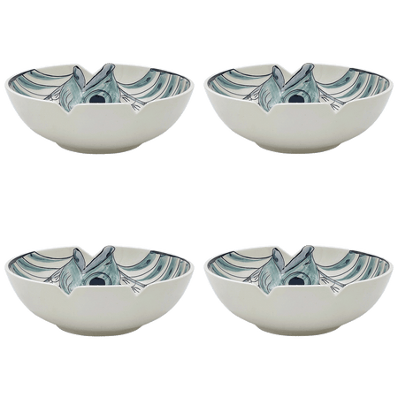 Large Blue Romina Fish Bowls (Set of 4)