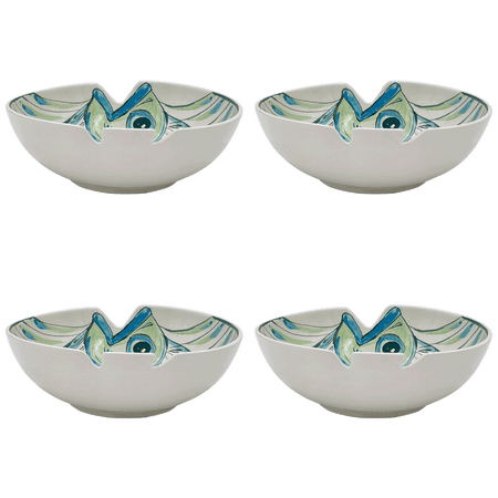 Large Green Romina Fish Bowls (Set of 4)