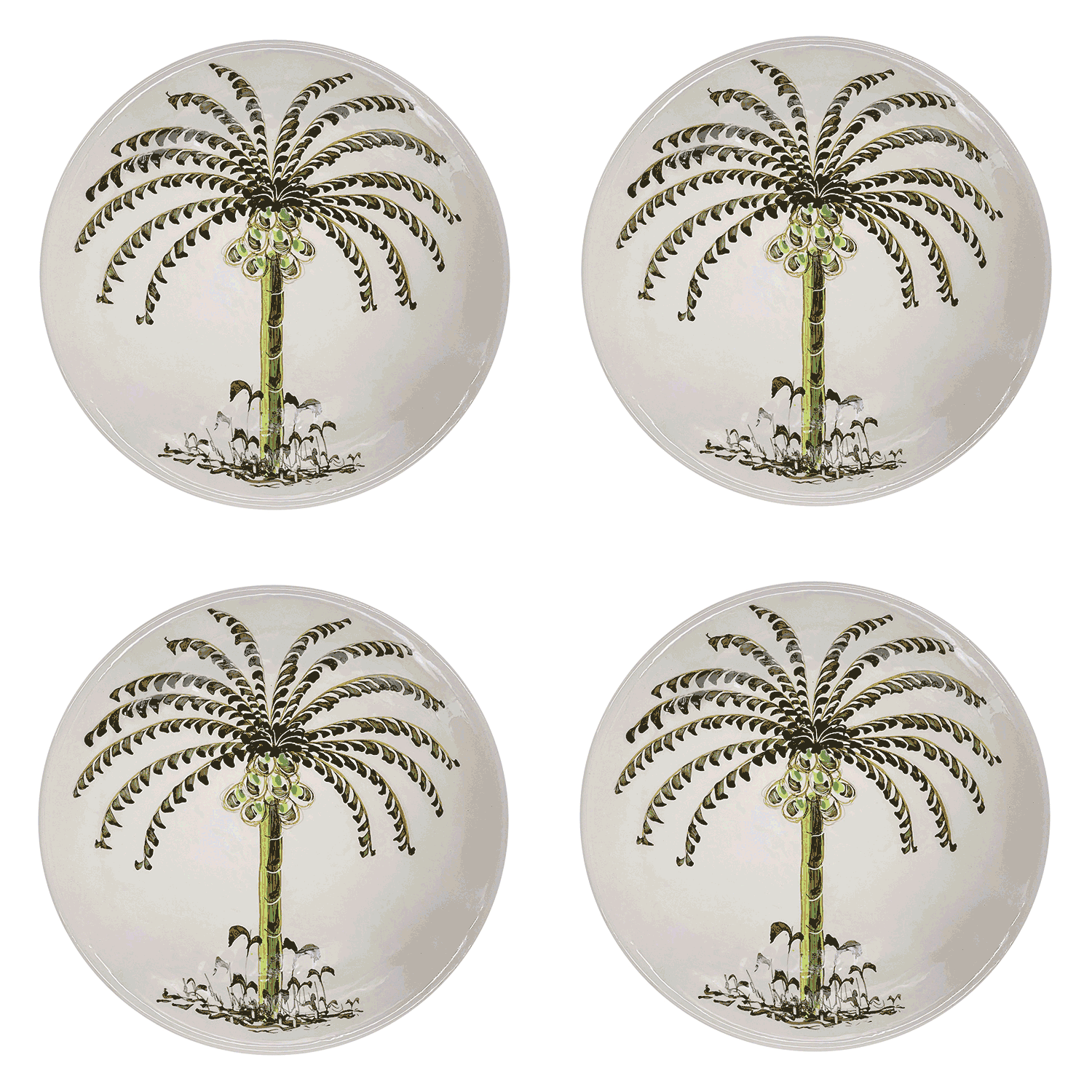 Palm Dinner Plates (Set of 4)