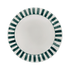 Green Stripes Dinner Plate