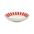 Red Stripes Pasta Bowl