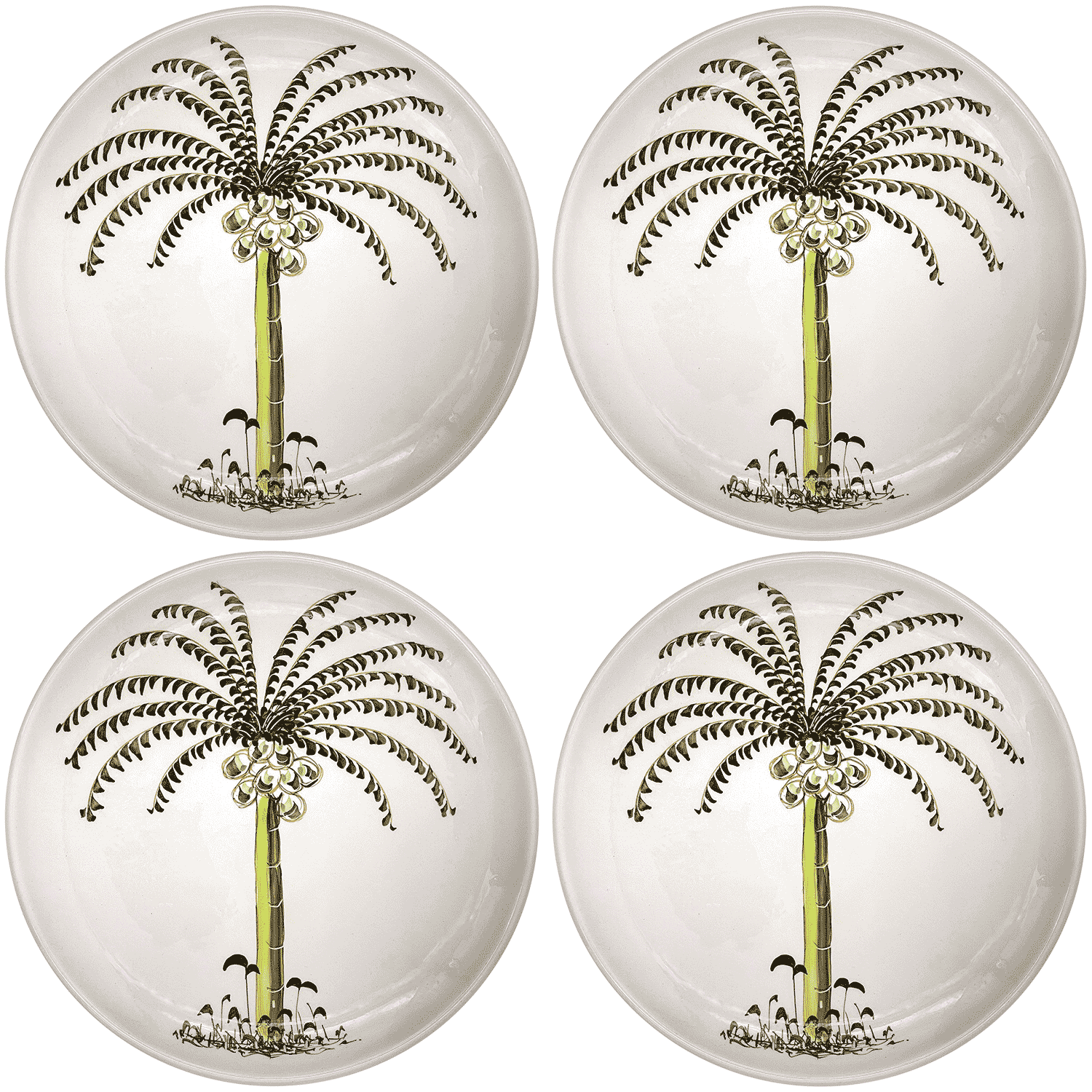 Palm Charger Plates (Set of 4)