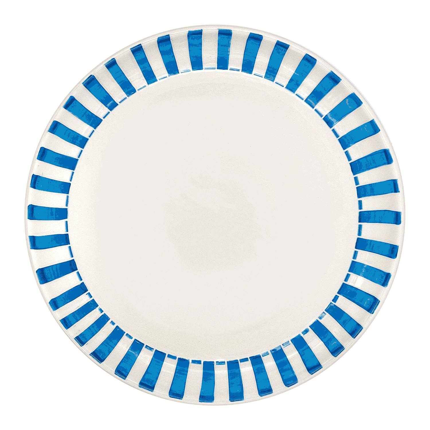 Light Blue Stripes Charger Plate