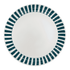 Green Stripes Charger Plate