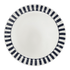 Black Stripes Charger Plate