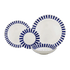 Navy Blue Stripes Dinner Set (16 Piece)