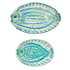 Green Romina Fish Serving Platters (Set of 2)