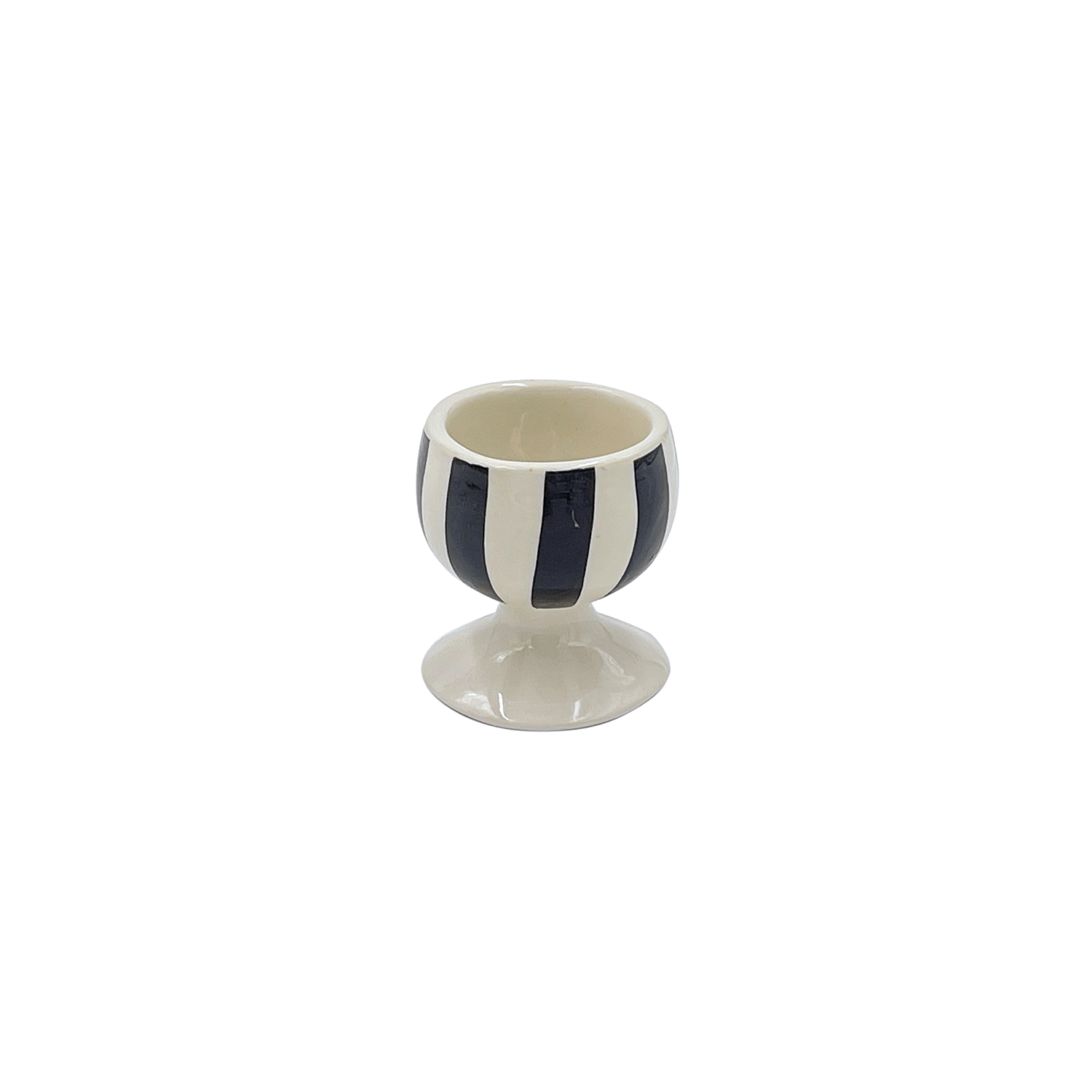 Black Stripes Egg Cup